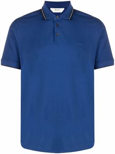 Z Zegna рубашка поло с контрастной отделкой