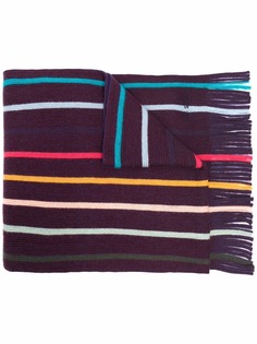 PAUL SMITH шерстяной шарф в полоску