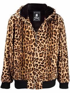 Mastermind World куртка с капюшоном и леопардовым принтом