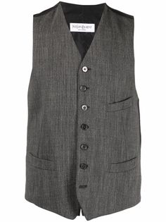 Yves Saint Laurent Pre-Owned шерстяной жилет 1990-х годов