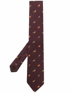 Churchs шелковый галстук с принтом