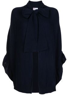 RED Valentino кардиган в рубчик с завязками