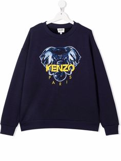 Kenzo Kids толстовка с вышитым логотипом