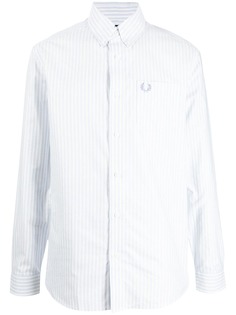 FRED PERRY рубашка в полоску с логотипом