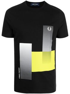 FRED PERRY футболка с геометричным принтом