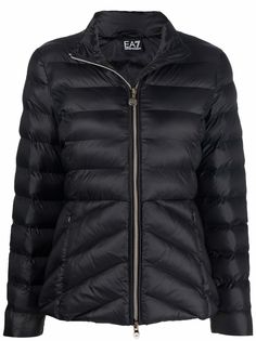 Ea7 Emporio Armani пуховик с логотипом