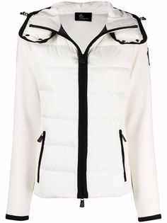 Moncler Grenoble пуховик с нашивкой-логотипом