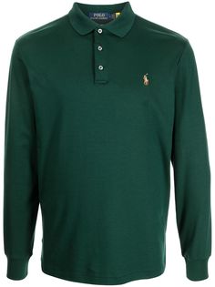 Polo Ralph Lauren рубашка поло с длинными рукавами и вышитым логотипом