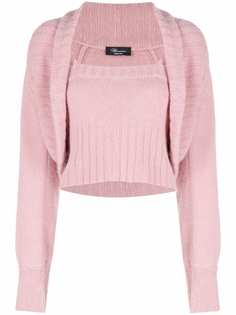 Blumarine комплект из топа и кардигана