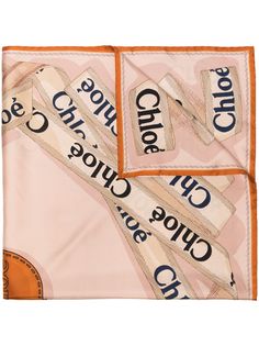 Chloé шарф с логотипом