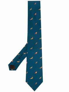 Churchs шелковый галстук с принтом