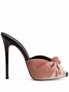 Giuseppe Zanotti бархатные босоножки Bridget