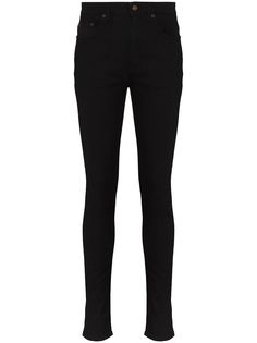 Saint Laurent джинсы скинни с завышенной талией