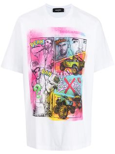 Dsquared2 футболка с графичным принтом