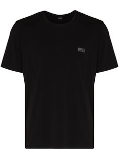 BOSS футболка с вышитым логотипом