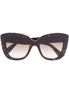 Gucci Eyewear солнцезащитные очки черепаховой расцветки