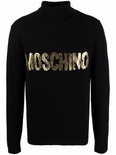 Moschino кашемировый джемпер с логотипом