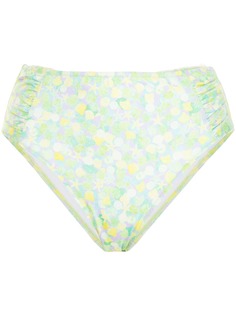 Rixo плавки бикини Jenny с завышенной талией и принтом