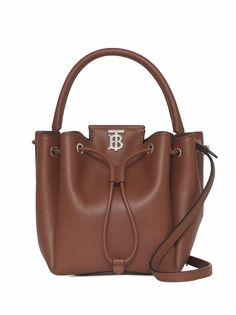 Burberry сумка-ведро с монограммой