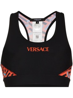 Versace спортивный бюстгальтер с логотипом