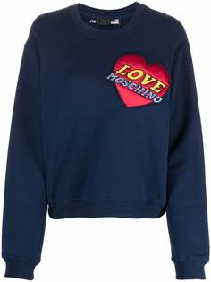 Love Moschino толстовка с нашивкой-логотипом