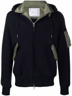 sacai двухцветное худи