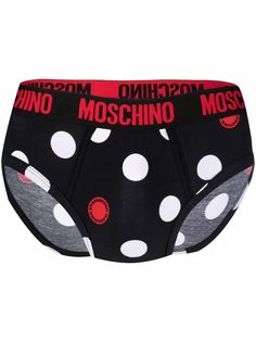 Moschino трусы-брифы в горох