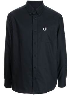 FRED PERRY рубашка с вышитым логотипом