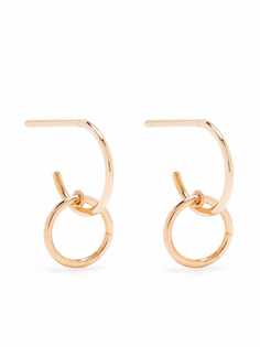 GINETTE NY серьги Circle из розового золота
