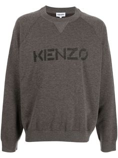 Kenzo джемпер с круглым вырезом и логотипом