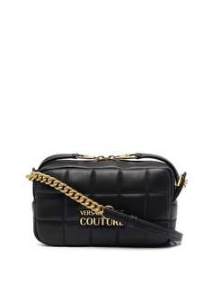 Versace Jeans Couture стеганая каркасная сумка с логотипом