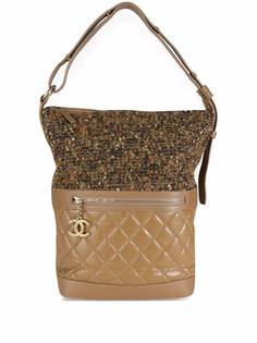 Chanel Pre-Owned стеганая сумка-хобо
