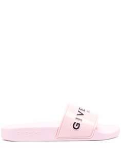 Givenchy шлепанцы с логотипом