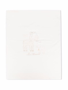 Miss Blumarine одеяло из джерси с вышивкой