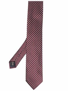 Ermenegildo Zegna шелковый галстук с геометричным узором