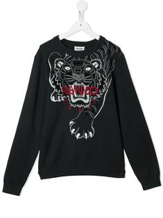 Kenzo Kids толстовка с вышитым логотипом