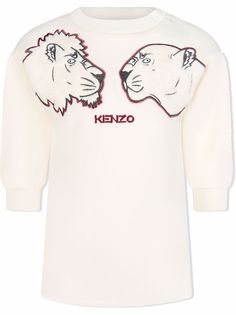 Kenzo Kids платье с вышивкой