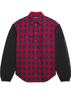Balenciaga рубашка со вставками