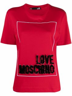 Love Moschino футболка с логотипом