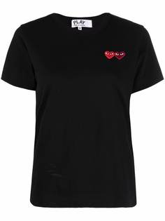 Comme Des Garçons Play футболка с вышивкой
