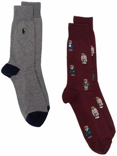 Polo Ralph Lauren комплект из двух пар носков с логотипом