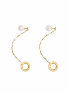 Delfina Delettrez серьги из желтого золота с жемчугом