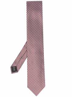 Ermenegildo Zegna шелковый галстук с геометричным принтом