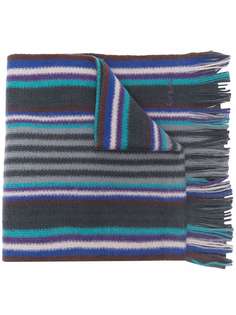 PAUL SMITH шерстяной шарф в полоску