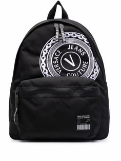 Versace Jeans Couture рюкзак с вышитым логотипом