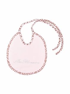 Miss Blumarine нагрудник с леопардовым принтом и стразами