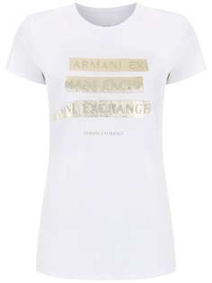 Armani Exchange футболка узкого кроя