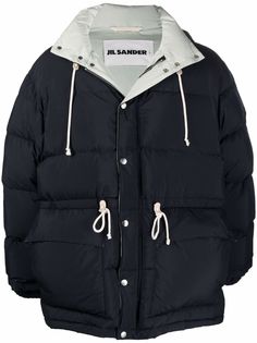 Jil Sander пуховик с капюшоном
