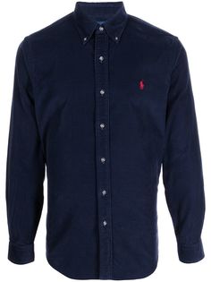 Polo Ralph Lauren рубашка с длинными рукавами и вышитым логотипом
