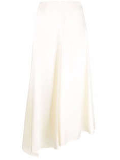 Fendi атласная юбка асимметричного кроя